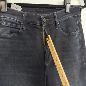 Mother Size-26 The Stunner‎ Two Step Fray Last Call Dark Blue Wash Denim Jeans thumbnail 10