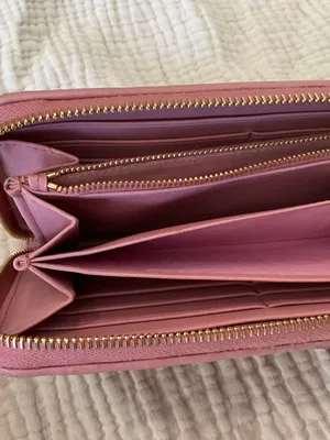 Miu Miu Matelasse Zip Wallet Pink Gold w/ Box thumbnail 8