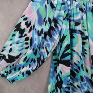 Tommy Bahama Blue Short Fit Flare Preppy Cocktail Business Colorful Dress‎ Small thumbnail 7
