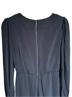 Alice + Olivia - Sinclair Black Long Sleeve Romper Size 6 thumbnail 5