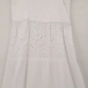Goa Beachwear by Japna White Eyelet Maxi Dress Womens Size S Cotton Boho Cottage thumbnail 3