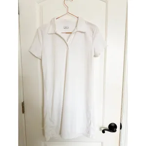 Tna Yale Dress Womens Medium White Terry Cloth Short Sleeve‎ Mini Aritzia 98436 thumbnail 2