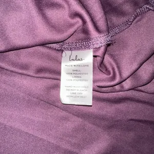 NWT Lulus Forevermore Dusty Purple Skater Halter Neck Mini Dress XS thumbnail 7