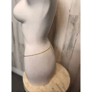 Gold Waist Chain with Multicolor Beads – Adjustable Body Chain Jewelry thumbnail 5