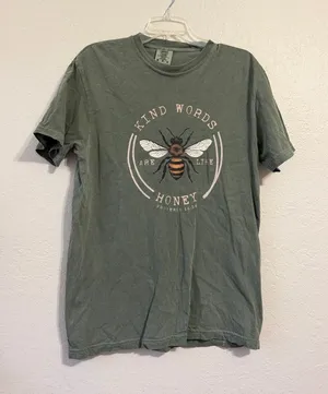 TikTok viral shirt Kind Words are like Honey comfort colors thumbnail 1