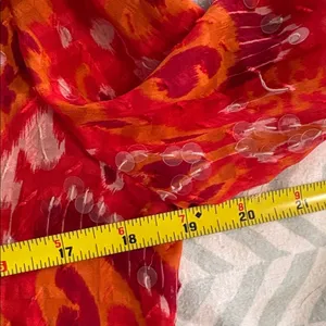 Tory Burch Tunic Orange sequined bright blouse‎ top shirt size 8 thumbnail 6