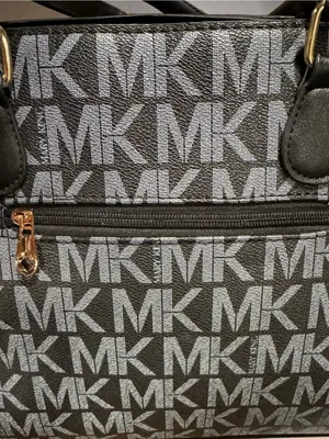 Mary King Black Signature Satchel - MK Logo Shoulder Bag thumbnail 5