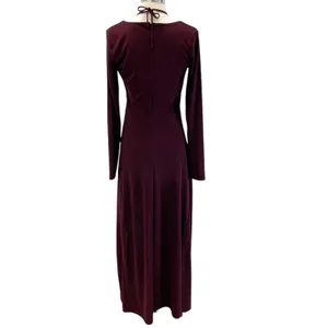 Nicholas Noel Womens US 4 Gown Maxi Dress Purple Center Cutout Special Occasion‎ thumbnail 4