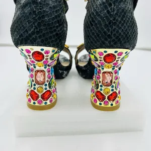 L'ARTISTE SPRING STEP Jewell Sz US 5.5-6 EUR36 Embellished Heel Platform Sandals thumbnail 9