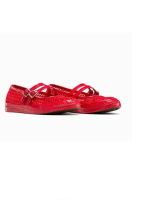 NEW Converse Chuck Taylor All Star Dainty Mary Jane Knit Women Red A16568C 9.5 thumbnail 7