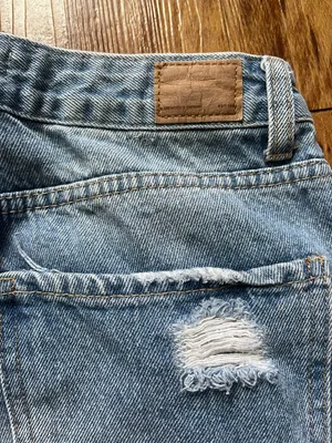 high waisted ripped mom jeans Blue Size 28 thumbnail 3