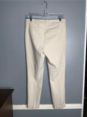 Old Navy Light Beige High Rise Pixie Skinny Stretch Pants Size 10 thumbnail 5