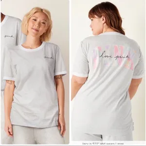 PINK Victoria's Secret Heather Gray Tshirt thumbnail 2