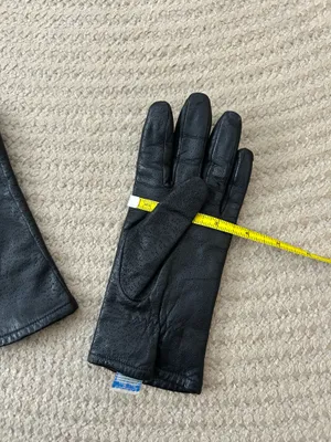 Vintage Black Leather Gloves thumbnail 6
