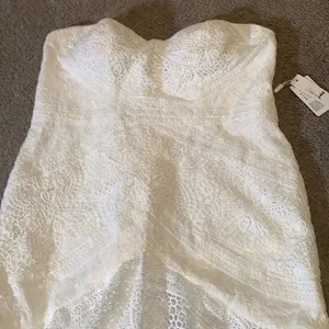Women’s Bohemian Wedding Dress Zip Up Back with Ivory Lining Size 18W NWT thumbnail 3