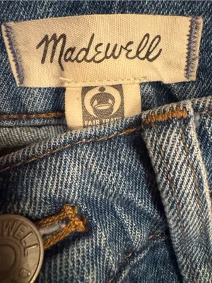 Madewell The Perfect Vintage Jean Size 26 Distressed Raw Hem EUC thumbnail 3