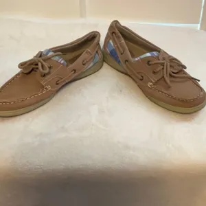 Sbicca Tan Loafers with Striped Detail thumbnail 2