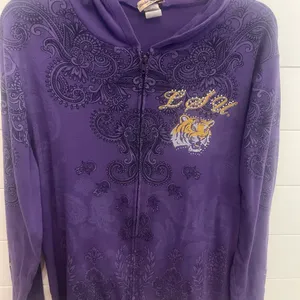 LSU women’s zip front jacket with hood‎ size XXL thumbnail 1