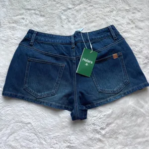 Halara Denim Shorts Dark Wash Blue High Rise Stretch XS Regular 02841421 NWT‎ thumbnail 4