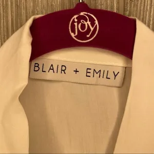 Blair and Emily white lace trim robe linguire white sleepwear thumbnail 4