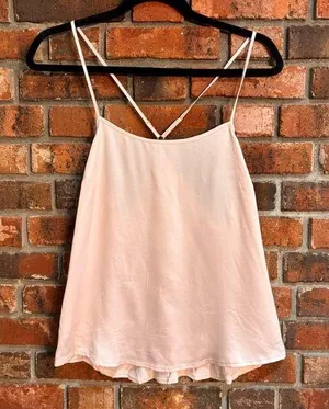 Victoria’s Secret womens crossover back cami tank top pink M thumbnail 1