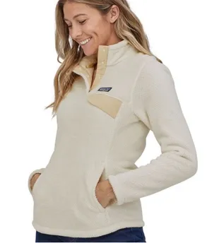 Patagonia Re-Tool Snap-T Fleece Polartec Pullover Cream White Size Large thumbnail 1