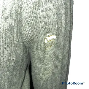 Lace Up Destroyed Cropped Sweater thumbnail 7