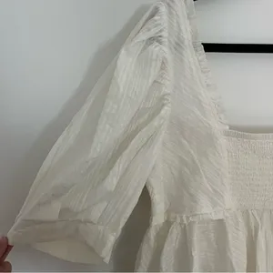 Free People Leave It To Me white Crop Top Blouse Button Boho XL NWOT thumbnail 10