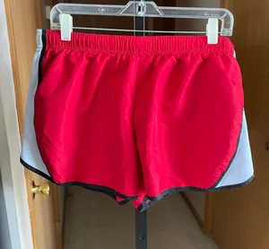 Women's Athletic Works Red & White Athletic Shorts XL thumbnail 1