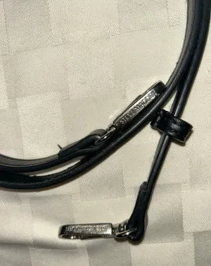 Steve Madden Black Slim Leather Crossbody Strap thumbnail 1