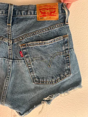 Two-Tone Levi’s Denim Shorts High-Rise thumbnail 5