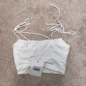 Hello Molly White Crop Top thumbnail 2