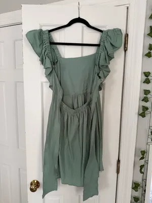 Green Ruffle Dress thumbnail 3