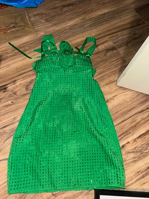 Green Mini Dress Size M thumbnail 3