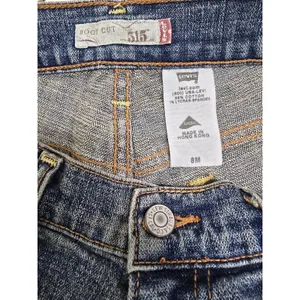 Levi's 515 Bootcut Blue Straight Leg 90s Vintage Womens Jeans 8M thumbnail 8