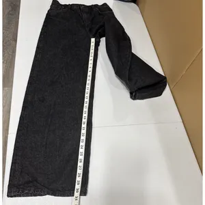 Zara Jeans Wide Leg High Rise Womens 4 Black Denim Pants Grunge Streetwear thumbnail 8