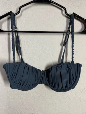 House Of CB Cassis Ruched Bikini Top Size Small thumbnail 3