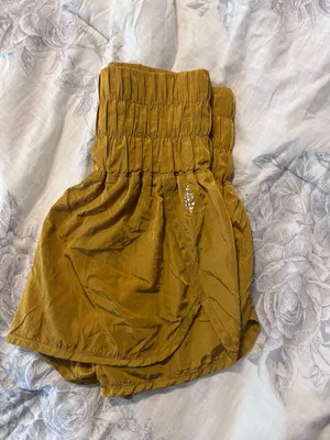 Free People FP Movement The Way Home Shorts XS Varsity Gold thumbnail 6