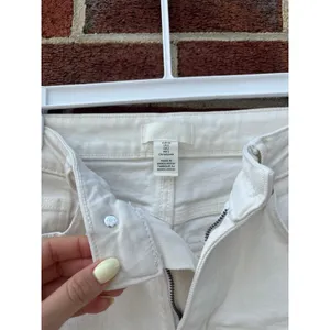 H&M White High Rise Straight Leg Jeans Womens US 2 EU 34 Denim Pants thumbnail 3
