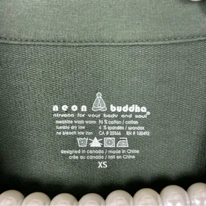 Neon Buddha Green Knit Button Front Jacket Size XS thumbnail 5