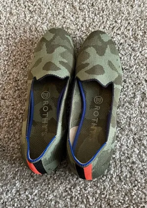 Rothy's Green Camo Knit Loafers thumbnail 1