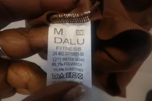 Dalu Fitness active workout ribbed tank top exercise in brown size medium. thumbnail 7