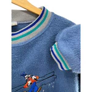 Vintage Disney Goofy‎ Fleece Sweatshirt Blue Pullover Maran Collection L 90s thumbnail 4