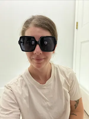 NIB Jeepers Peepers Black Oversized Square Sunglasses thumbnail 8