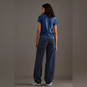 Anthropologie Levi’s Women’s Baggy‎ Pinstriped Dad Jeans Size 30x30 thumbnail 3
