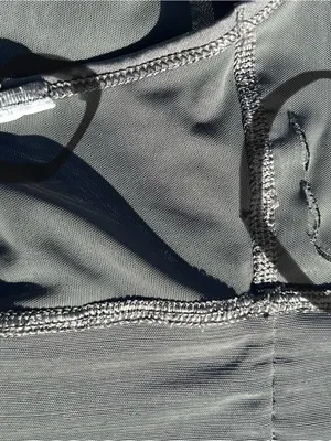 Nike Pro Swoosh Mesh Medium Support Padded Sports Bra Grey Teal Size Large thumbnail 4