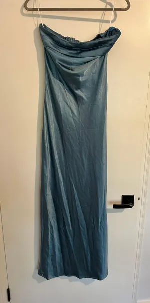 Amazon Satin Silk Backless Tube Top Maxi Dress thumbnail 4