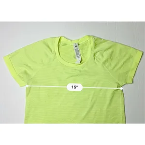 Lululemon‎ W3FEHS Swiftly Tech SS Top 2.0 Race Length Neon Green Activewear XS thumbnail 8