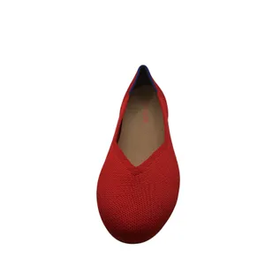 Rothys The Driver Red Knit Driving Moccasin Loafers Flats Womens 9 thumbnail 7