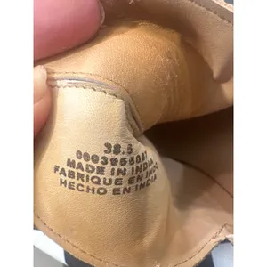Free People Tan Suede Studded Charm Ankle double V Boots Western Pointed 38.5 thumbnail 4